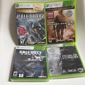 Xbox 350 Game Bundle - Call of Duty, Medal of Honor (2 Never opened)